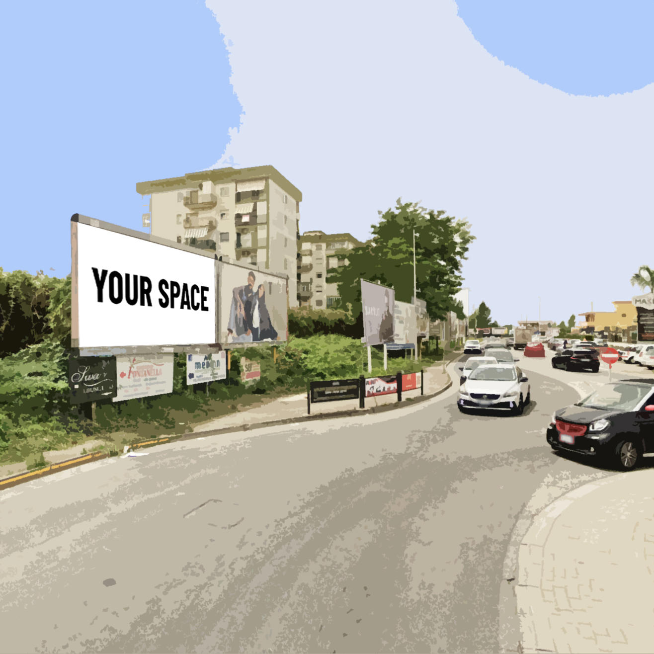 SPAZIO PUBBLICITARIO 600 x 300 Rotonda Via Nuova Sant'Antonio (GIUGLIANO IN CAMPANIA) Dal 05/10/2026 al 18/10/2026 14 giorni
